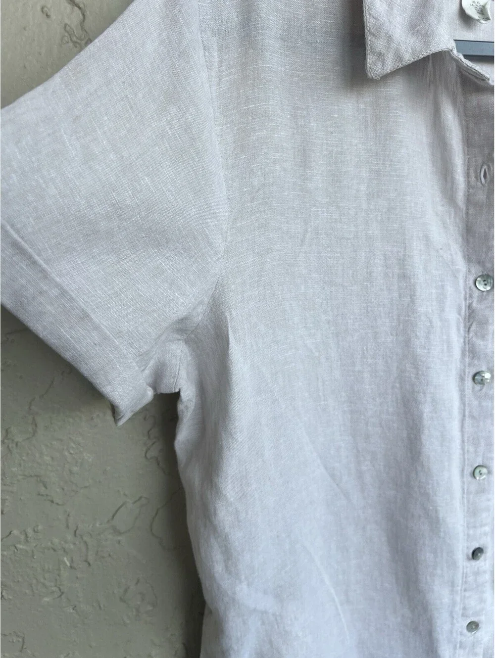 C & C California 100% Linen Button Front Beige Midi Dress Women’s Size XL